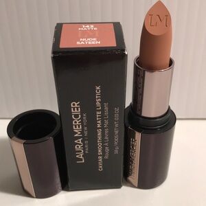 Laura Mercier Caviar Smoothing Matte Lipstick: Nude Sateen full size NEW